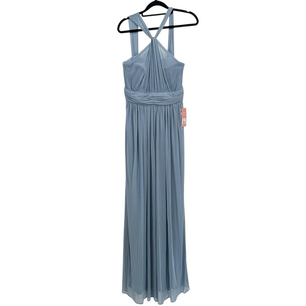 Birdy‎ Grey Kiko Bridesmaid Dress Dusty Blue Size M NWT Formal Gown